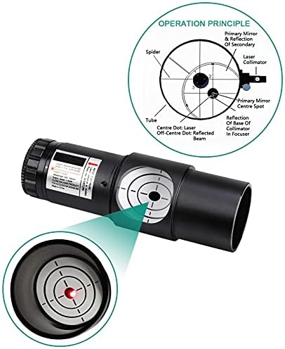 Svbony SV121 kolimator 1.25 regulowany kolimator teleskopowy 7 poziomów jasności z kolimatorem 2" do teleskopów Newton