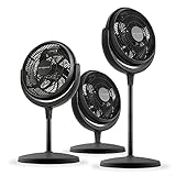 Air Monster 12 Inch Power Stand Fan - 3 Speed Settings, High Velocity, Adjustable Tilt, Black