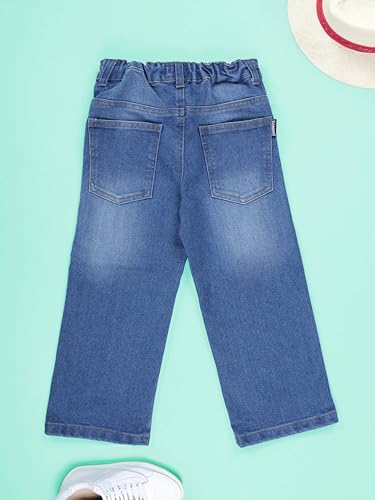 Image of KiddoPanti Boys Full Length Elasticated Waist Straight Fit Jeans