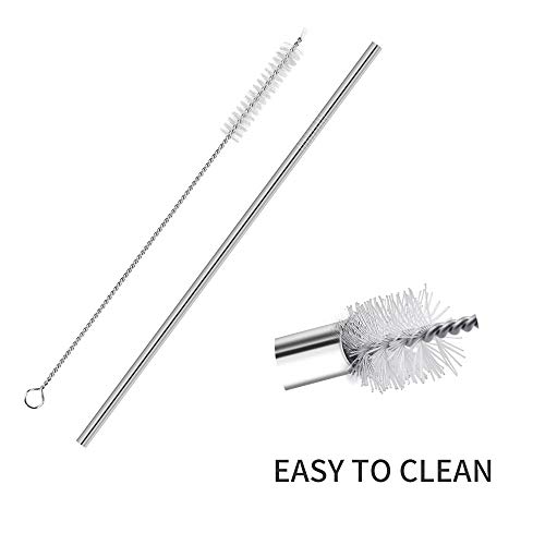 Ithyes Herbruikbare metalen rietjes lange roestvrijstalen rietjes drinkstro voor 20/30 oz tumblers met reiskoffer en… - Image 6