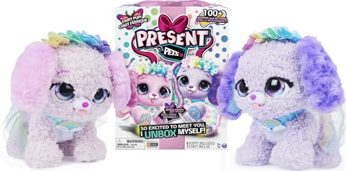 Present Pets, Fairy Puppy Interactive Plush Toy with Over 100 Sounds and Actions (Style May Vary), Kids’ Toys for Girls Aged 5 and Above, 6061372