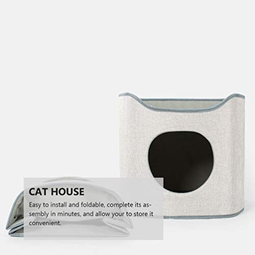 Balacoo Torre de Gato Árvore de Gato Suporte Casa Móveis Kitty Climber Casa Torre de Brincadeira de