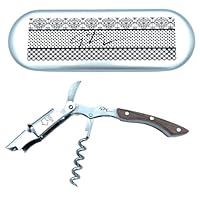 Cavatappi Manuale Professionale In Acciaio Con Manico Legno - Apribottiglie Per Vino Elegante - Foto 9