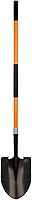 Dikuyeel Heavy Duty Digging Shovel with Fiberglass Handle - 56 Inch Steel Blade for Gardening & Landscaping