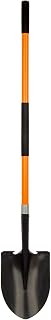 Dikuyeel Heavy Duty Digging Shovel with Fiberglass Handle - 56 Inch Steel Blade for Gardening & Landscaping