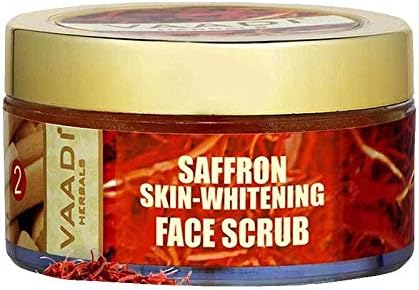Vaadi Herbals Organic Saffron Skin-Whitening Face Scrub (50 gms) for Face and Neck