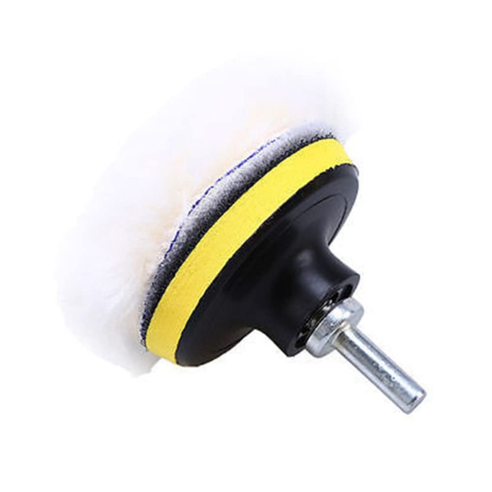 11-Piece 3-Inch Car Polishing Pad Kit - Foaming Buffing Pads With Self-Adhesive Disc For Drill Attachments