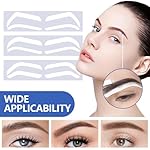 12Pairs Airbrush Eyebrow Shaping Stickers Adhesive Stencils Shape Tape Disposable Microblading Stamp Airbrush Brow Mapping Guide Semipermanent Auxiliary Air Brush Templates - Image 2