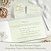 Foliom All Occasion Guest Book Linen-Textured Green Hardcover – Foil Title, Thick No-Bleed Pages – with Table Sign & Welcome Card – for Wedding, Birthday, Anniversary