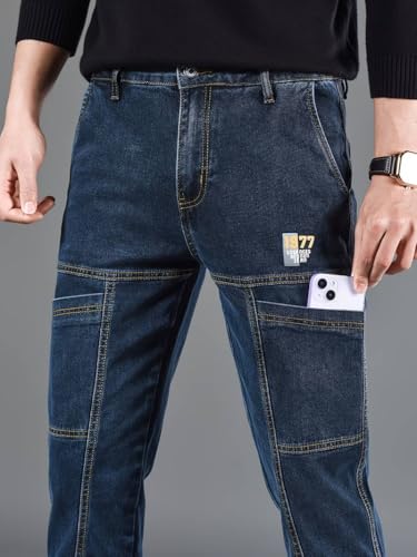 Image of TOPLOT Men Jeans | Stylish Denim Look | Regular Fit Design | Comfortable Wear Structure | Trendy Look Styling | Easy Movement Fit | Perfect for Casual & Everyday Wear (5213)