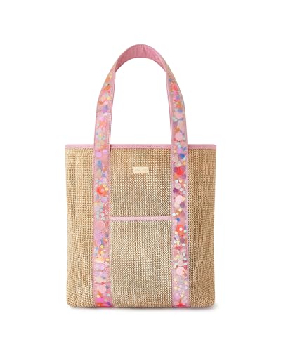 Bolso Tote trenzado con confeti para mujer y niñas miniatura 1