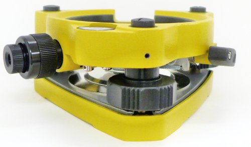 AdirPro Tribrach with Optical Plummet - Tribrach Adapter - Laser Adjuster - Optical Plummet Adapter - Level Surveying Adapter Adapter Base Tribrach Tripod for Mounting GPS(Yellow)