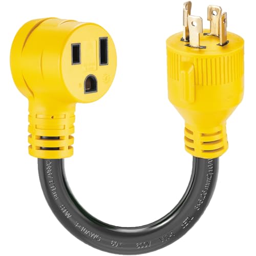Suplevel NEMA L14-30P to 6-50R Welder Adapter Cord 1.5 FT, 4 Prong 30 Amp Twist-Lock Generator Male...