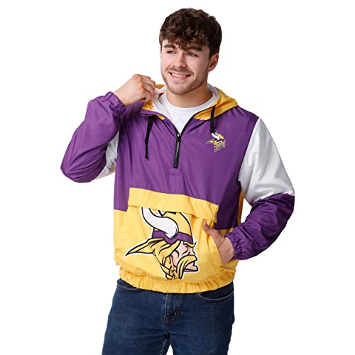 FOCO Minnesota Vikings NFL Mens Warm-Up Windbreaker...