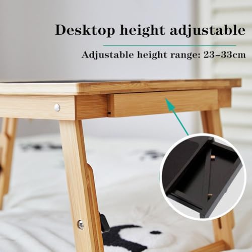 Bureau d'ordinateur portable inclinable table de lit pliable et support de travail assis debout - 3