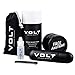 VOLT Grooming Temporary Instant Beard Color - Quick Drying Plant Based Hypoallergenic Brush on Color for Beards, Mustaches, and Eyebrows, Bark (Dark Brown)