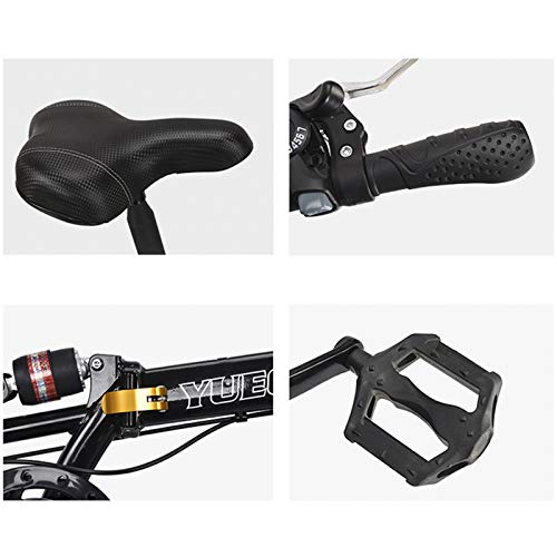 16 Inch / 20 Inch Vouwfiets Dames 6 Speed Schijfrem Stad Commuter Fiets (Drie Bladen Eén Wiel) - Afbeelding 8