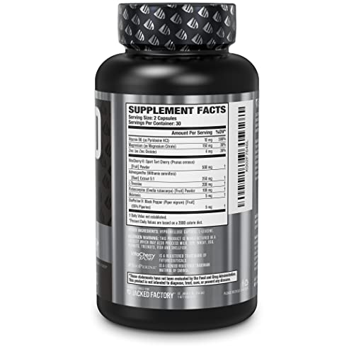 Jacked Factory BUILDPM01 Build Pm Night Time Muscle Builder & Sleep Aid - Post Workout Recovery & Sleep Support Supplement W/Vitacherry Tart Cherry, Ashwagandha, & Melatonin thumb #2