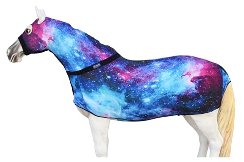 Image of XL Horse Medium Horse Comfort Stretch Full Body Neck Sheet Slinky Sleazy Galaxy 521MW06