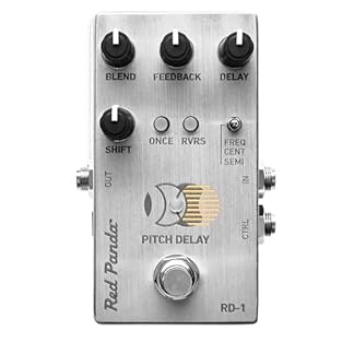 4.4"x2.4"x1.3" Mono in/mono out +8 dBu maximum signal level Frequency shift: ±500 Hz Detune: down a fourth to up a major third, continuous Semitones: +/- 12 semitones Delay time: 1200 ms (2x in reverse) Tap tempo: via footswitch or external tap switc...