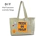 Natural Cotton Plain Canvas Tote Bag (3 Pack) perfect for kids Halloween decorations, grocery shopping, craft projects, reusable blank totes - extra thick, large, durable,100% cotton cloth tote bag