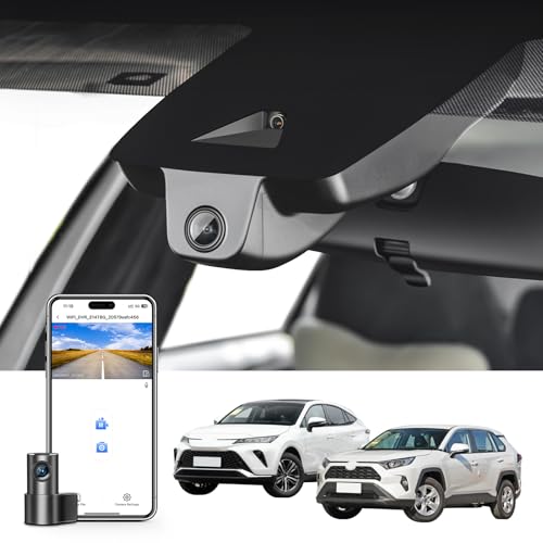 Dashcam 4K intégration invisible pour Toyota RAV4 et Venza avec 128 Go