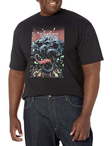 T-shirt Marvel Venom Dog Dec18 Homme vêtement manches courtes col rond noir