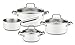 GSW 158305 Magic Color Set di 4 pentole, colore: Bianco