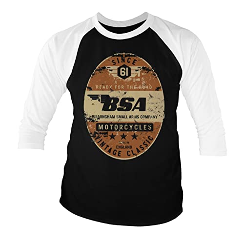 T-shirt baseball 3/4 BSA le haut bicolore parfait contre le look trop banal