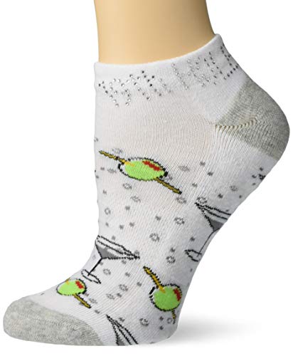 K. Bell Women's Gone Golfing Novelty Low Cut Sport Socks, The Hole (White), Shoe Size: 4-10
