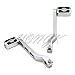 HONGK- Chrome Aluminum Heel/Toe Shift Levers with Skull Shifter Pegs Compatible with Harley Davidson Heritage Softail FLST 1986-later [B07FDKPVMN]