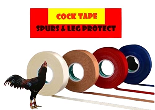 Dolphin Shop- Fabric Tapes For Rooster Gloves Gamefowl Poultry Botas Para Gallos Breeding Chicken Supplies Prevent & Care Leg 4 Pc Blue/Red/Whith/Brown/Long 10 Yard (Rt1) #TOP7