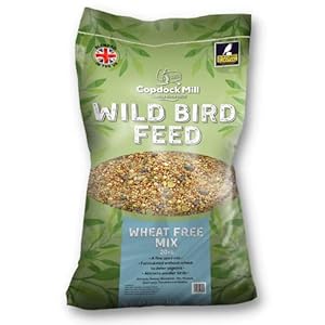 Copdock Mill Wheat Free Wild Bird Seed 20kg – Deters Pigeons – All Year-Round Bird Food – Bird Seed for Small Garden Birds such as Robins, Blackbirds and Sparrows – 100% Natural