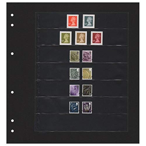 Feuilles Schaubek Blanko-Like noires SBL16S-10 idéales pour valoriser vos timbres