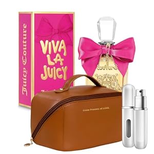 Viva La Juicy Eau de Parfum Women perfume Spray 3.4 oz – Gift Set Pack – Travel Bag And Refillable Empty Perfume Bottle
