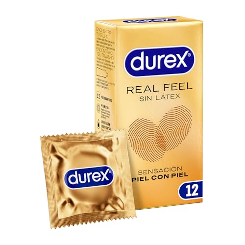 Durex Preservativos Sensitivos Real Feel Sin Látex condones - 12 Unidades ( Paquete de 1)