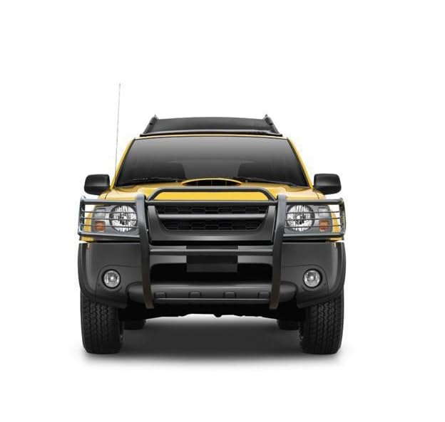 Image of Black Horse Grille brush Bumper Guard Modular Black Compatible with 2000-2004 Nissan Frontier|2000-2004 Nissan Xterra-17NI26MA