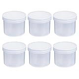 Flache Gläser mit 250 ml Fassungsvermögen und breiter Mundöffnung, die das Einlegen von Schleim und das Herausnehmen erleichtern.