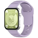 FTRONGRT Cinturino compatibili con Huawei Watch Fit 5 Pro/Fit 5, Cinturino di Ricambio in Silicone- (Viola