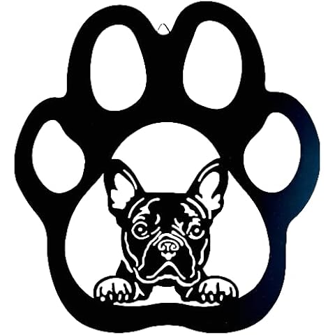 Ctpeng 1 Pcs Metal Dog Wall Decor,Garden Decoration Hanging for Indoor＆Outdoor,Patio(10.4X9.7 inch,French Bulldog) Cover