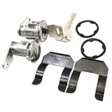 SecosAutoparts Door Lock Key Cylinder Tumbler Set 2 Keys Compatible with Ford F Series