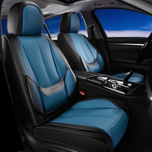 Image of Coverado Seat Covers, Car Seat Covers Front Seats, Car Seat Cover, Car Seat Protector Waterproof, Car Seat Cushion Nappa Leather, Seat Covers Carseat Cover Universal Fit for Most Cars