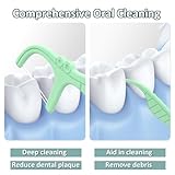 120Pcs Floss Sticks Dental, Double Line Tooth Floss Picks,Keeps Your Mouth Clean and Fresh, Easy to Use Dental Stick,Comprehensive Oral Clean,2 Bags Included - Image 5
