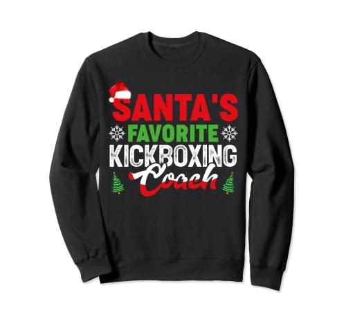 Santa's Favorite Kickboxing Coach Player Christmas Sweatshirt