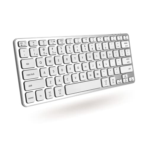 Macally Backlit Bluetooth Keyboard | Compatible With Apple MacBook Pro/Air, iMac, Mac Pro/Mini | Small Wireless for Mac