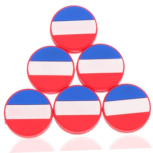 KICHOUSE Silicone Tennis Racket Damper Strings Flag Style 6 Count for Reduced Shock Style