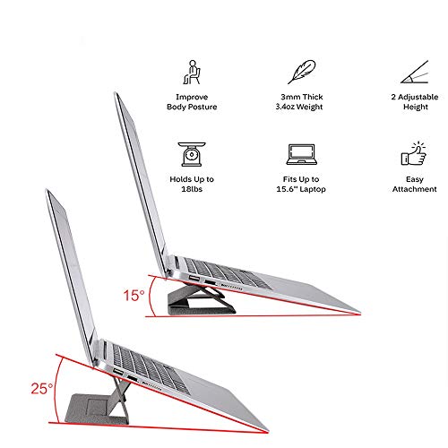 Support ordinateur portable réglable et invisible pliable Qmzmro