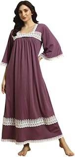 Sephani Women’s Cotton Hosiery Nightgown| Lightweight & Comfortable Price In India