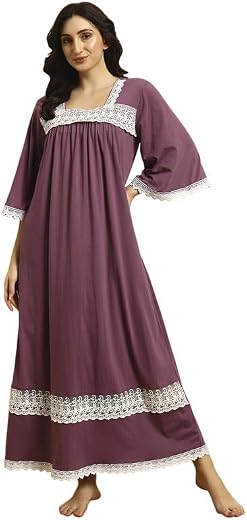 Sephani Women’s Cotton Hosiery Nightgown| Lightweight &amp; Comfortable