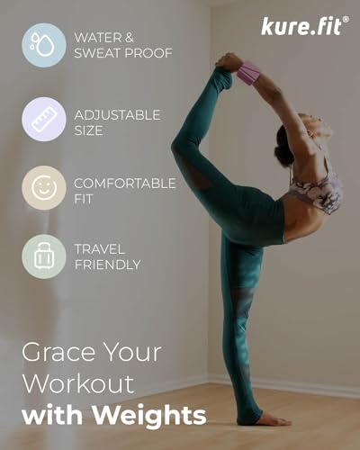Image of Pilates Weight | Wrist & Ankle Weights for Women | Weighted Bangles | 1LB / 2LB Each (Set of 2)